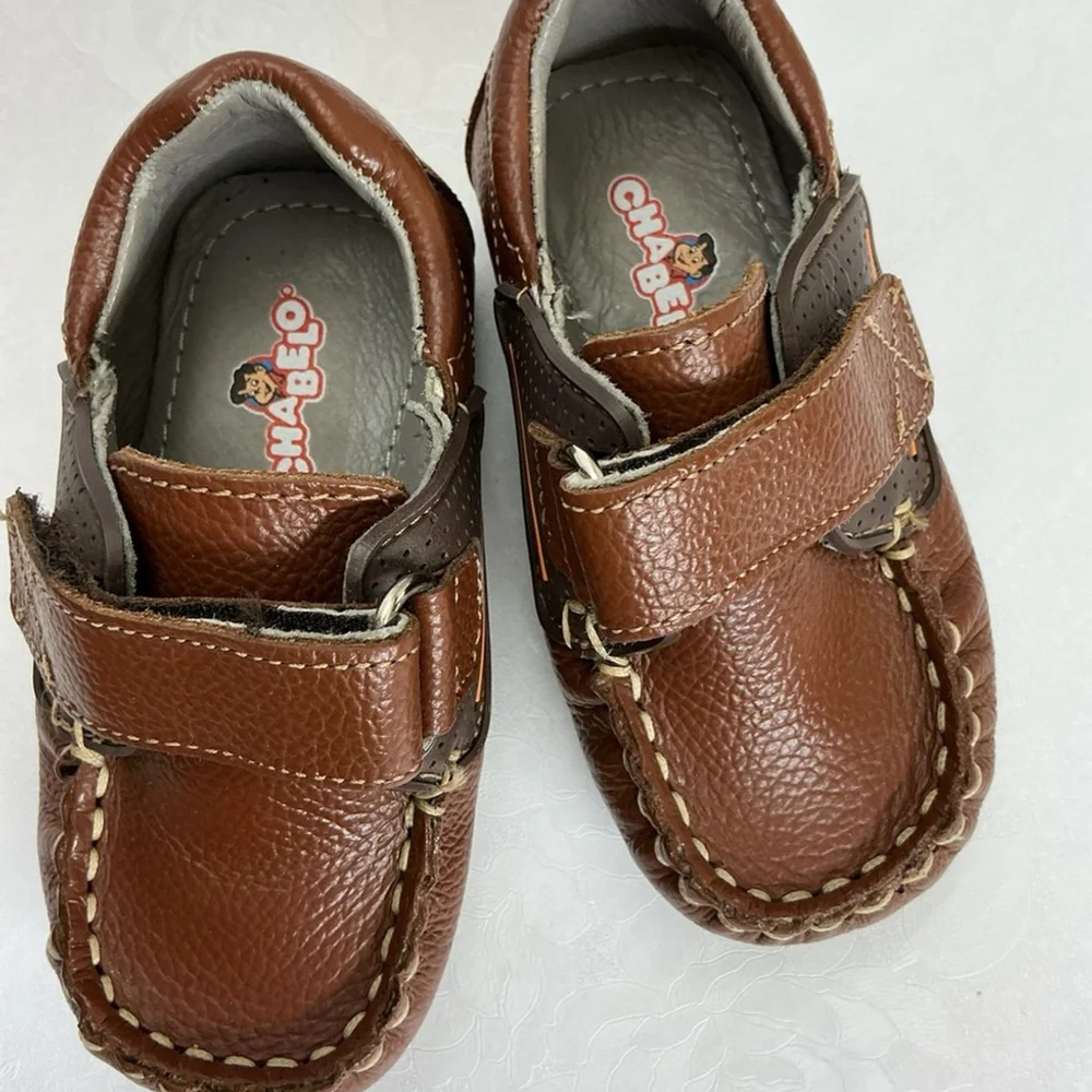 Brown Leather baby Kids Shoes size 4